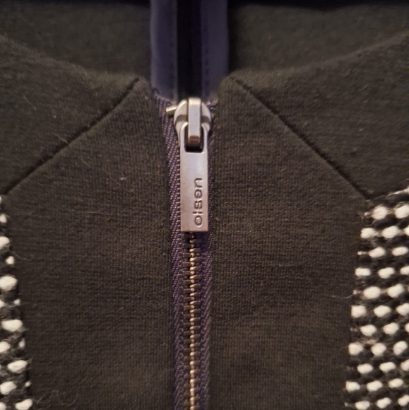 Black and White Light Jacket by Olsen Europe - Picture 3 of 6